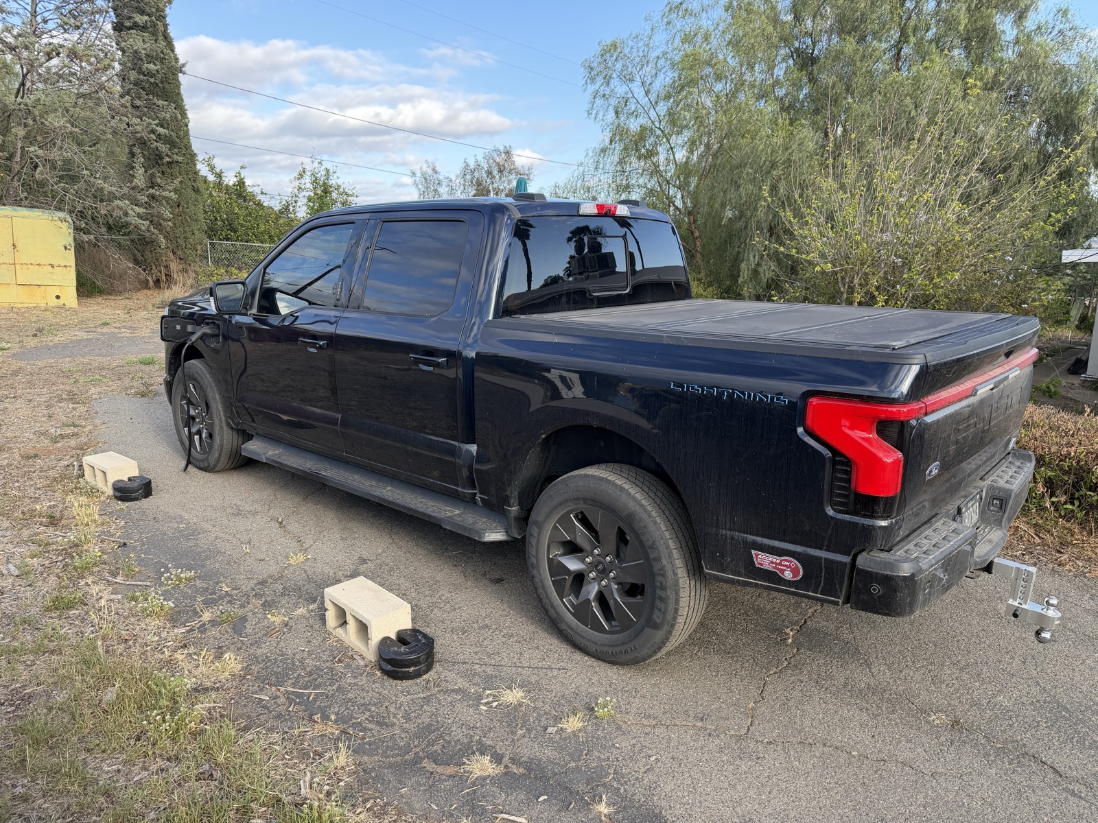 The author's 2023 Ford F-150 Lightning ER, parked.
